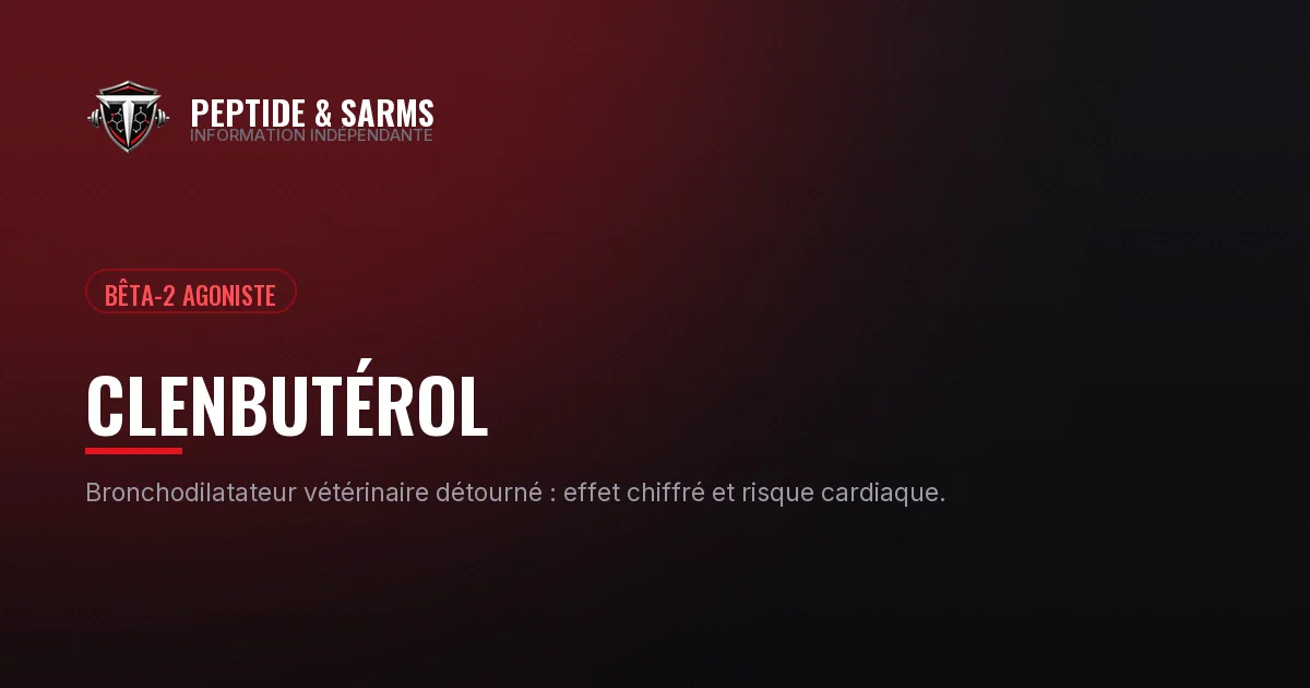 Bannière du guide sur le clenbutérol, la perte de graisse et le risque cardiaque
